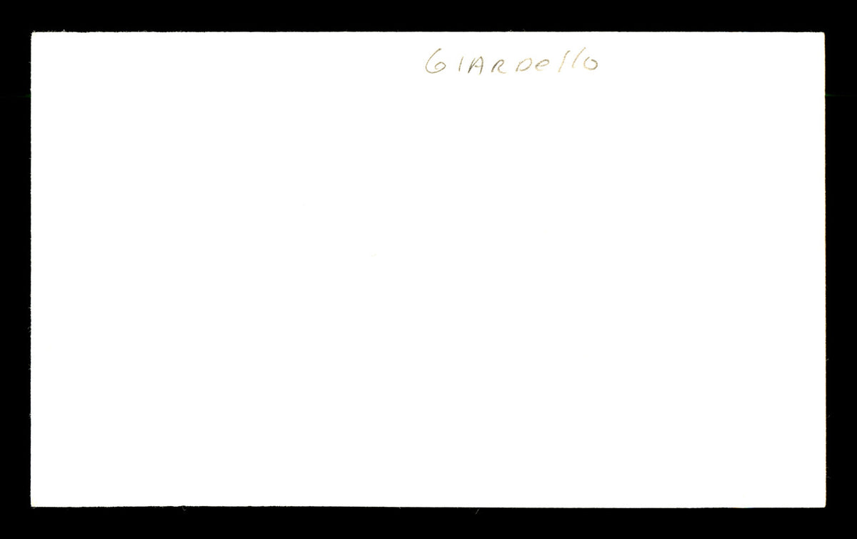 Joey Giardello Autographed 3x5 Index Card Middleweight Champ "Best Of Luck" SKU #179716