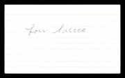 Louis "Lou" Salica Autographed 3x5 Index Card Bantamweight Champ SKU #179718