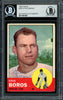 Steve Boros Autographed 1963 Topps High Number Card #532 Chicago Cubs Beckett BAS #11481987