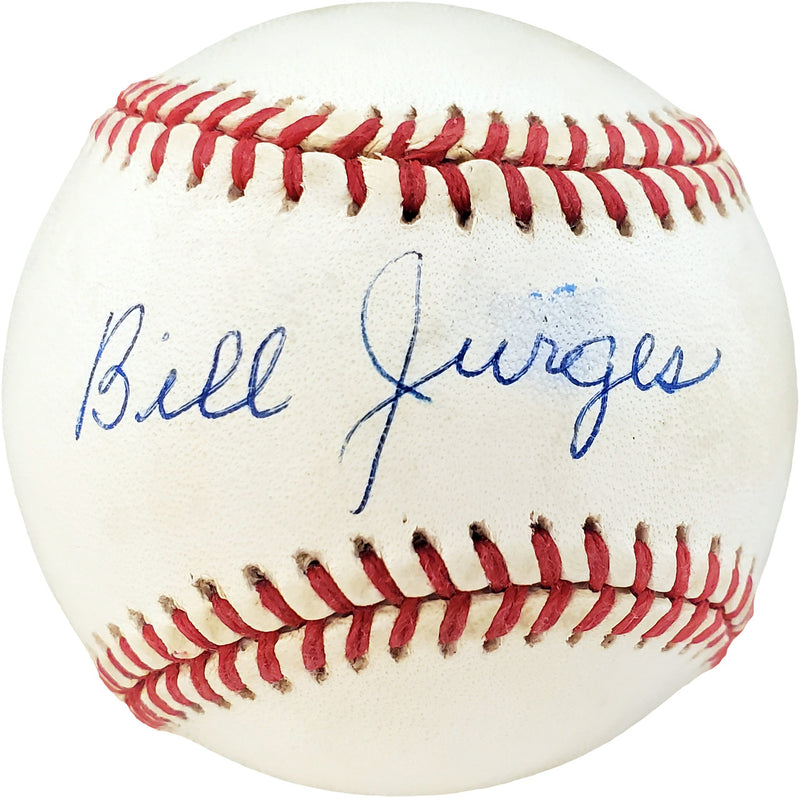 Bill Jurges Autographed Official NL Baseball Chicago Cubs, New York Giants PSA/DNA #D29166