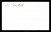 Al Hostak Autographed 3x5 Index Card Middleweight Champ SKU #179729