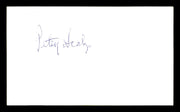 Petey Scalzo Autographed 3x5 Index Card Featherweight Champ SKU #179730