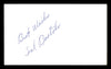 Sal Bartolo Autographed 3x5 Index Card Featherweight Champ "Best Wishes" SKU #179738