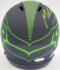 Michael Dickson Autographed Seattle Seahawks Eclipse Black Speed Mini Helmet MCS Holo Stock #200269