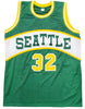 Seattle Supersonics Downtown Fred Brown Autographed Green Jersey MCS Holo Stock #200289