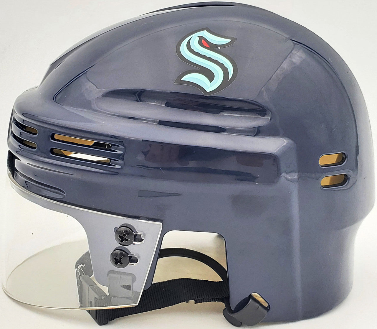 Mark Giordano Autographed Seattle Kraken Blue Mini Helmet "1st SEA Captain" Fanatics Holo Stock #200294