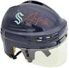 Jamie Oleksiak Autographed Seattle Kraken Blue Mini Helmet Fanatics Holo Stock #200298