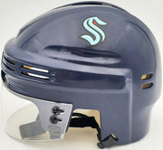 Adam Larsson Autographed Seattle Kraken Blue Mini Helmet Fanatics Holo Stock #200301