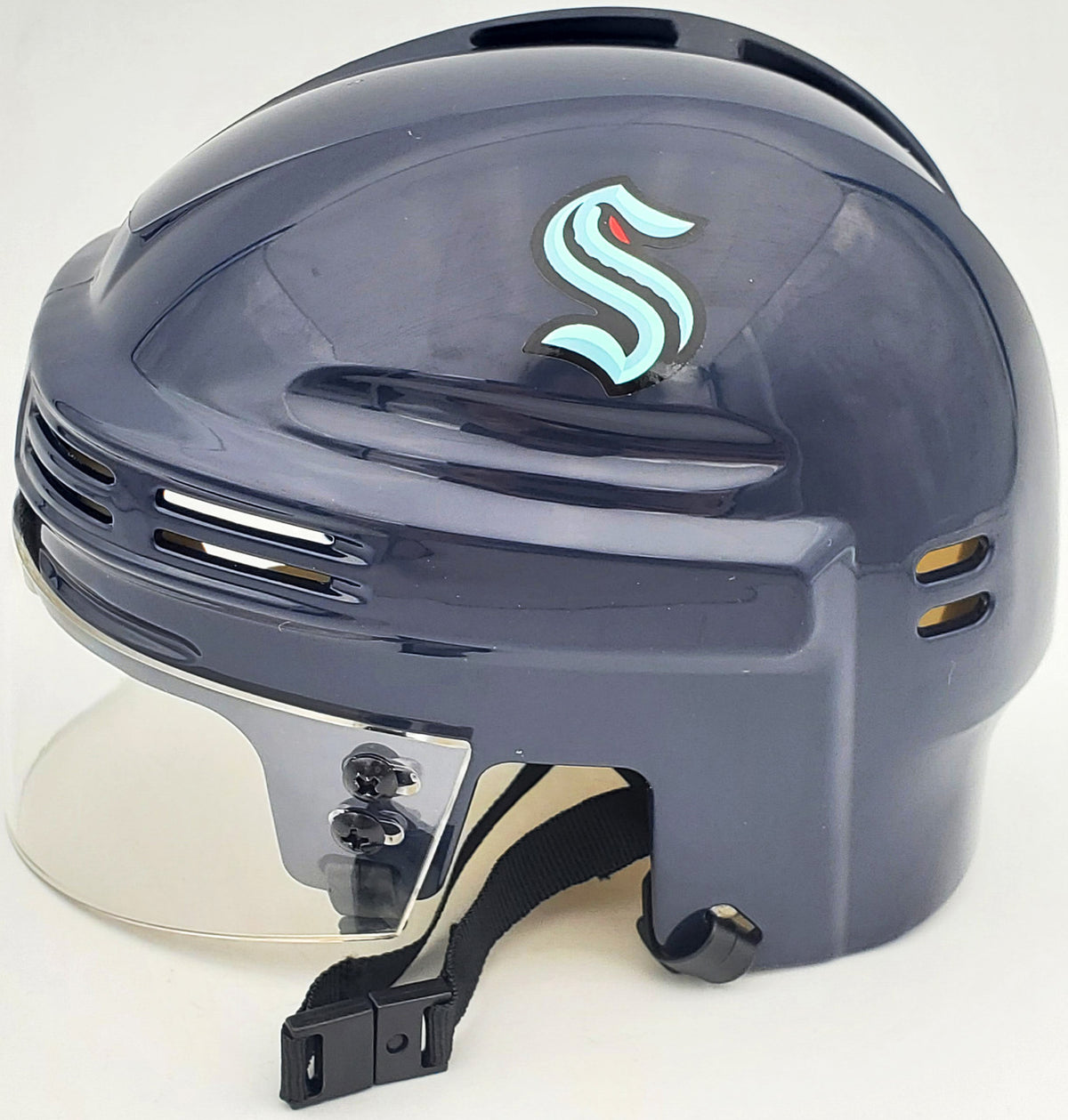 Alexander Wennberg Autographed Seattle Kraken Blue Mini Helmet Fanatics Holo Stock #200302
