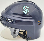 Jared McCann Autographed Seattle Kraken Blue Mini Helmet Fanatics Holo Stock #200303