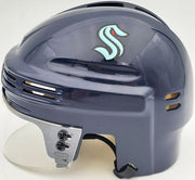 Will Borgen Autographed Seattle Kraken Blue Mini Helmet Fanatics Holo Stock #200305