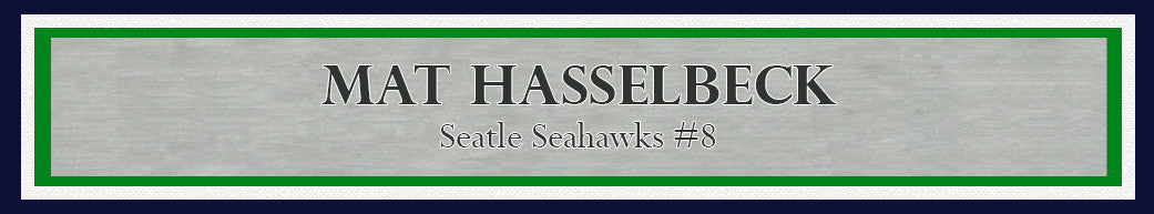 Matt Hasselbeck Autographed Framed 16x20 Photo Seattle Seahawks MCS Holo Stock #200364