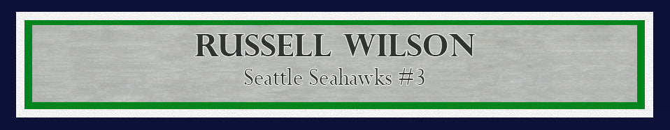 Russell Wilson Autographed Framed 16x20 Photo Seattle Seahawks 1st Game Spotlight RW Holo Stock #200372