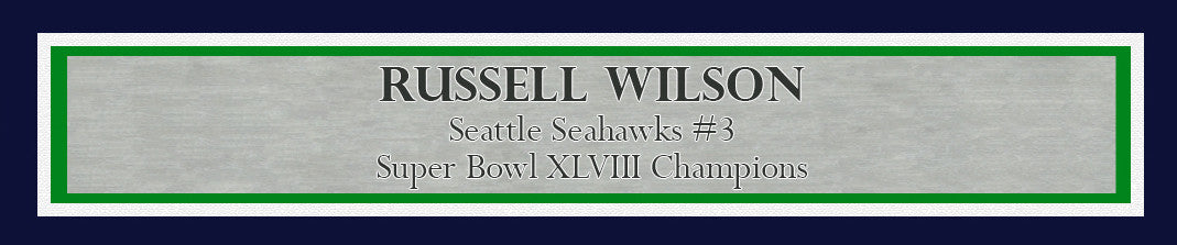 Russell Wilson Autographed Framed 16x20 Photo Seattle Seahawks Super Bowl XLVIII RW Holo Stock #200373