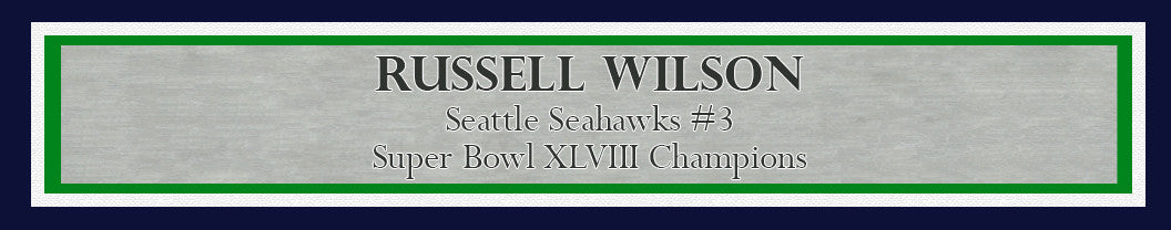 Russell Wilson Autographed Framed 16x20 Photo Seattle Seahawks Super Bowl XLVIII RW Holo Stock #200374