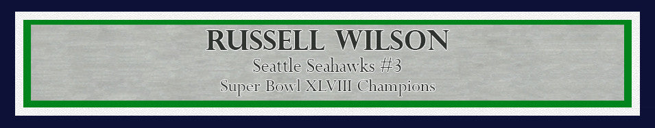 Russell Wilson Autographed Framed 16x20 Photo Seattle Seahawks Super Bowl XLVIII RW Holo Stock #200376