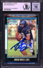 Drew Brees Autographed 2001 Bowman Chrome Refractor Rookie Card #144 San Diego Chargers Auto Grade Gem Mint 10 #1982/1999 Beckett BAS #13604569