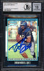 Drew Brees Autographed 2001 Bowman Chrome Refractor Rookie Card #144 San Diego Chargers Auto Grade Gem Mint 10 #962/1999 Beckett BAS #13604570