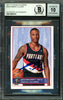 Damian Lillard Autographed 2012-13 Panini Stickers European Rookie Card #246 Portland Trail Blazers Auto Grade Gem Mint 10 Beckett BAS #13605374