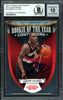 Damian Lillard Autographed 2012-13 Panini Contenders Rookie of the Year Rookie Card #5 Portland Trail Blazers Auto Grade Gem Mint 10 Beckett BAS #13605375