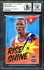Damian Lillard Autographed 2012-13 Panini Past & Present Rise N Shine Rookie Card #16 Portland Trail Blazers Auto Grade Gem Mint 10 Beckett BAS #13605443