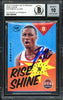 Damian Lillard Autographed 2012-13 Panini Past & Present Rise N Shine Rookie Card #16 Portland Trail Blazers Auto Grade Gem Mint 10 Beckett BAS #13605444