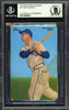 Joe Gordon Autographed 1952 Mother's Cookies PCL Card #19 Sacramento Salons Beckett BAS #13608025