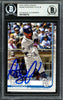 Fernando Tatis Jr. Autographed 2019 Topps Update Rookie Card #US56 San Diego Padres Beckett BAS #13609732