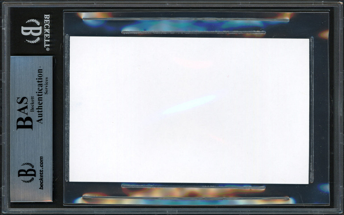 Ken Griffey Jr. Autographed 3x5 Index Card Seattle Mariners Beckett BAS Stock #200227