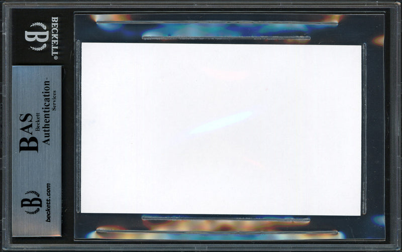 Ken Griffey Jr. Autographed 3x5 Index Card Seattle Mariners Beckett BAS Stock #200227