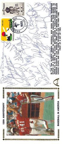 1984 USA Olympic Team Autographed First Day Cover With 20 Total Signatures Including Mark McGwire & Will Clark PSA/DNA #K39842