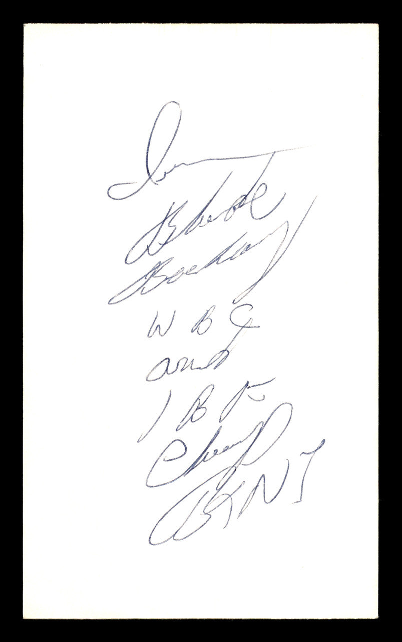 Iran Barkley Autographed 3x5 Index Card SKU #179747