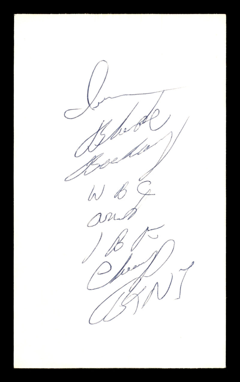 Iran Barkley Autographed 3x5 Index Card SKU #179747