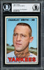 Charlie Smith Autographed 1967 Topps Card #257 New York Yankees Beckett BAS #12057155