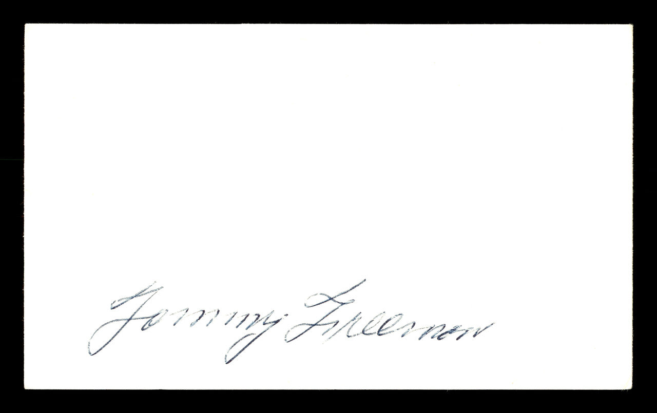Tommy Freeman Autographed 3x5 Index Card Welterweight Champ SKU #179750