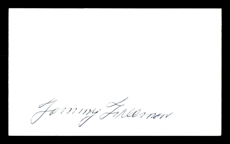 Tommy Freeman Autographed 3x5 Index Card Welterweight Champ SKU #179750