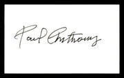 Paul Anthony Autographed 3x5 Index Card Welterweight Boxer SKU #179756