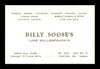 Billy Soose Autographed Business Card Boxer "To Michael" SKU #179768