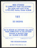 Ed Beers Autographed 1983-84 O-Pee-Chee Sticker Card #141 Calgary Flames SKU #154071