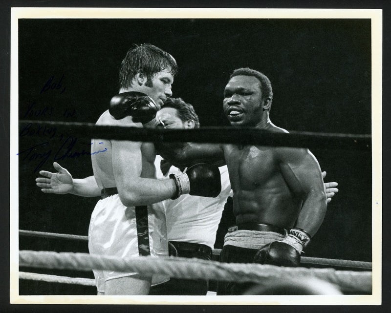 Tony Chiaverini Autographed 8x10 Photo Boxer "To Bob" SKU #179798