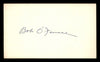 Bob O'Farrell Autographed 3x5 Index Card Chicago Cubs SKU #200832