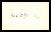Bob O'Farrell Autographed 3x5 Index Card Chicago Cubs SKU #200833