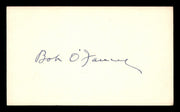Bob O'Farrell Autographed 3x5 Index Card Chicago Cubs SKU #200834