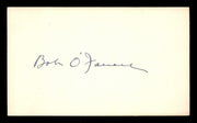 Bob O'Farrell Autographed 3x5 Index Card Chicago Cubs SKU #200835