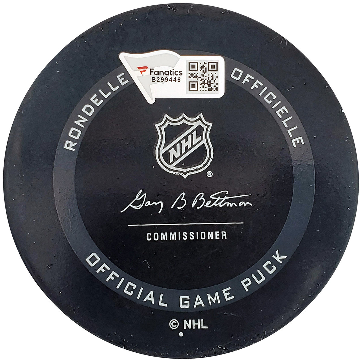 Chris Driedger Autographed Official Seattle Kraken Logo Hockey Puck Inaugural Season Logo Fanatics Holo Stock #200853