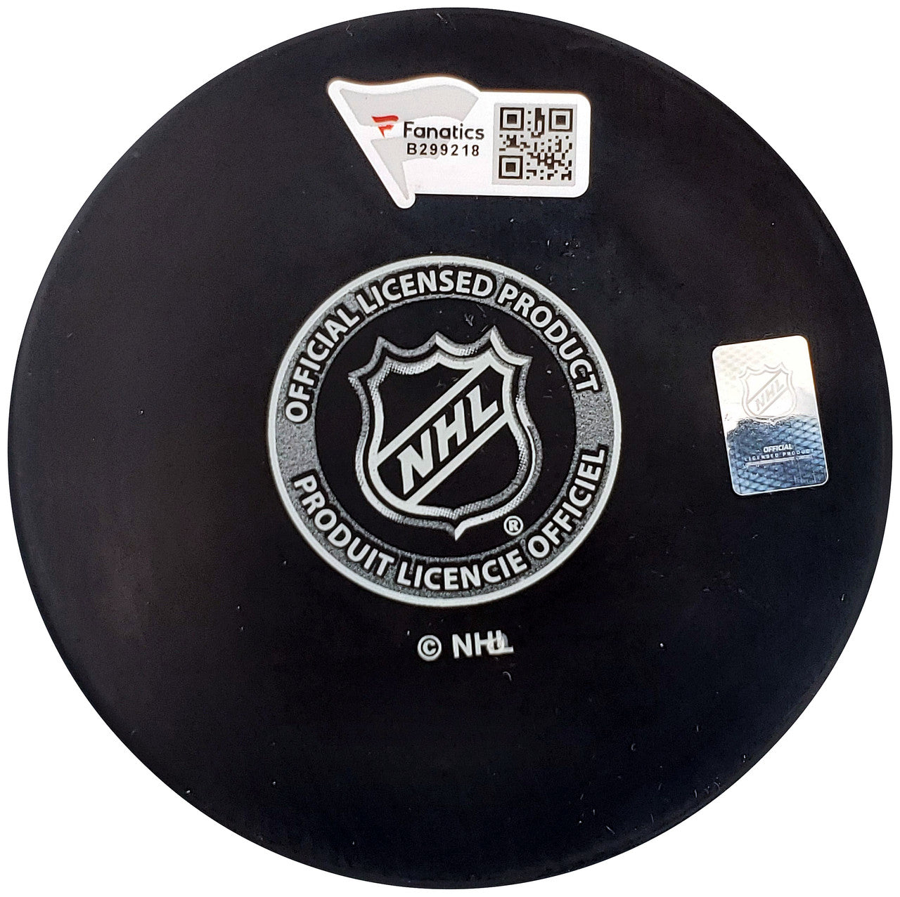 Riley Sheahan Autographed Official Seattle Kraken Logo Hockey Puck Fanatics Holo Stock #200869