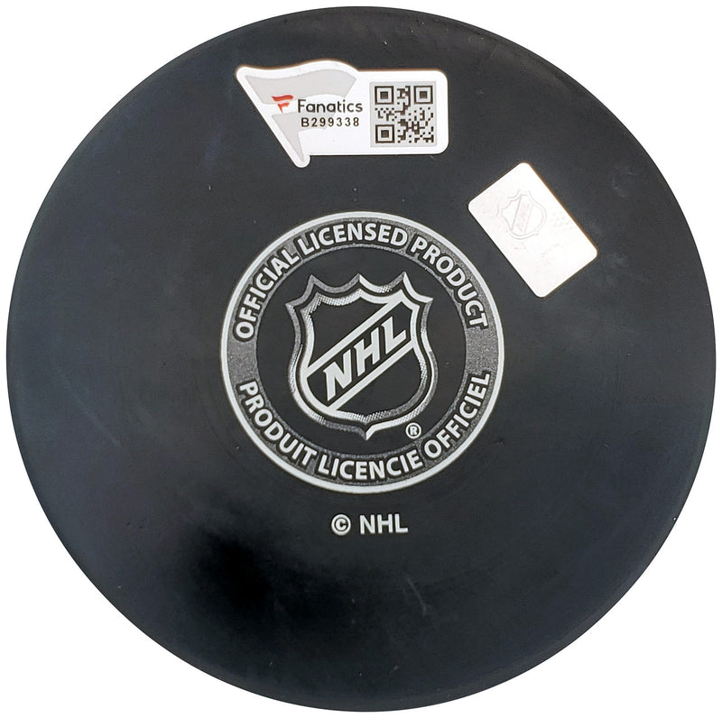 Mark Giordano Autographed Official Seattle Kraken Logo Hockey Puck Fanatics Holo Stock #200871