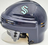 Carson Soucy Autographed Seattle Kraken Blue Mini Helmet Fanatics Holo Stock #200879
