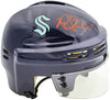 Riley Sheahan Autographed Seattle Kraken Blue Mini Helmet Fanatics Holo Stock #200880