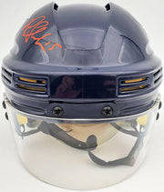 Riley Sheahan Autographed Seattle Kraken Blue Mini Helmet Fanatics Holo Stock #200880
